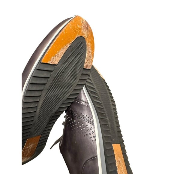 Magnanni Cristian 15745 Gray Leather Sneaker Lace up Shoes Mens Sz 14 - Picture 7 of 8